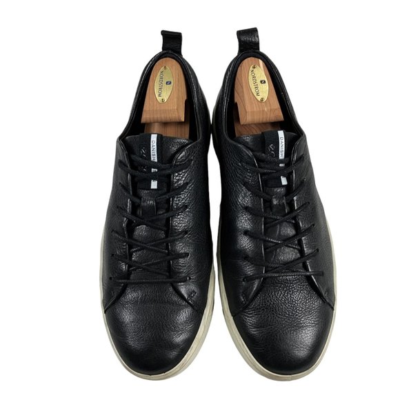ECCO Sneakers Walking Shoes Mens Size 44 (US 10-10.5) Black Leather Lace Up - Picture 5 of 10
